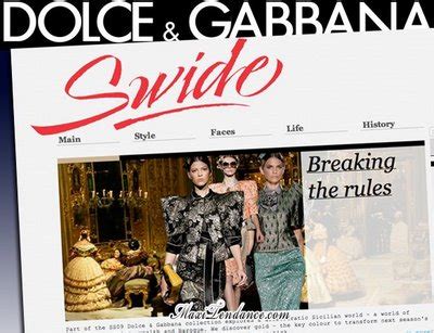 swide magazine dolce gabbana